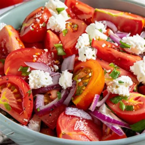 Fresh Garden Tomato Salad Recipe Chef Lolas Kitchen