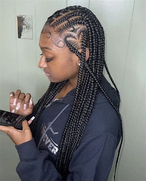 40 Heart Braids Braided Hairstyle Ideas For Black Women