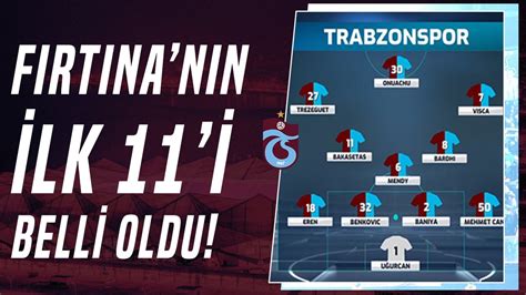 Trabzonspor Un Pendikspor Kar S Ndaki Lk I Belli Oldu Youtube