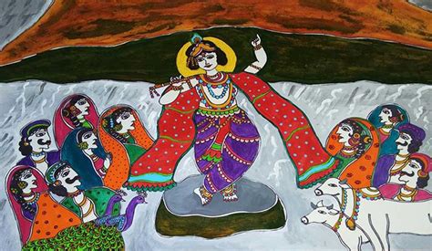 KRISHNA LIFTING GOVARDHAN HILL – ArtVault