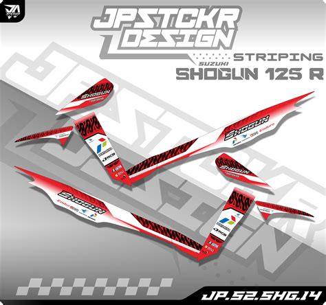 SHOGUN STICKER STRIPING SHOGUN 125R STIKER STRIPING LIST MOTOR SUZUKI