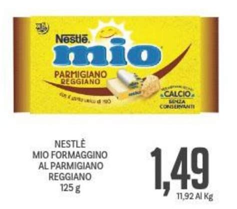 NESTLÈ MIO FORMAGGINO AL PARMIGIANO REGGIANO 125 G offerta di