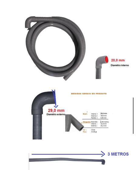Mangueira Saida De Agua Lavadora Lava Seca LG Mangueira De Entrada