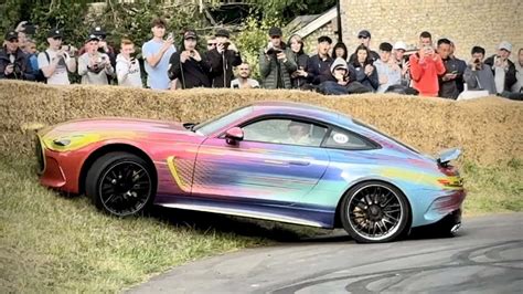 Mercedes Amg Gt Coupe Goes Off Road In Failed Donut Attempt At