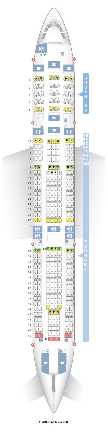 A340 600 Sitzplan