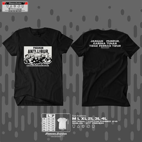 Jual Kaos Pasukan Anti Libur V Kaos Kata Kata Kaos Kekinian Kaos