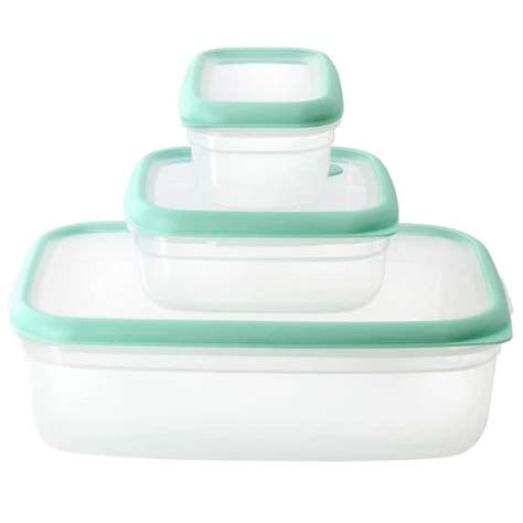 Martha Stewart Piece Plastic Food Storage Container Set With Lids In