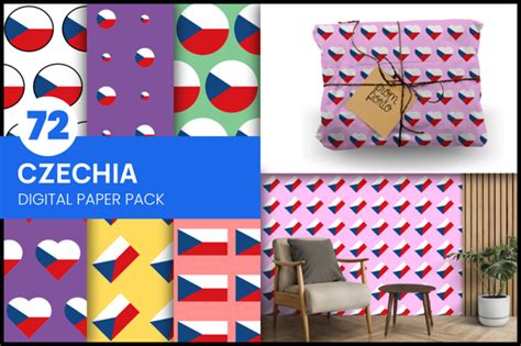 Czechia Wrapping Paper Graphic By Fromporto · Creative Fabrica