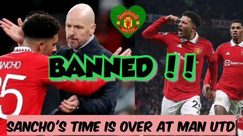 BANNED Jadon Sancho Has Been Banned From All Manchester United