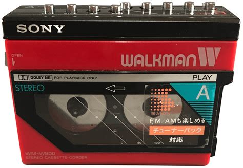 Sony Walkman Cassette Tape Player Wm W800 Double Deck Working Great Boomboxes And Portable Audio