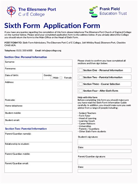 Fillable Online Sixth Form Application Form - Winchester College Fax Email Print - pdfFiller