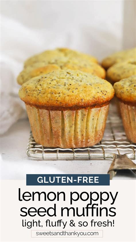 Gluten Free Lemon Poppy Seed Muffins Dairy Free Recipe Lemon