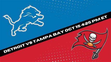 Detroit Lions Vs Tampa Bay Buccaneers Prediction And Picks NFL Picks