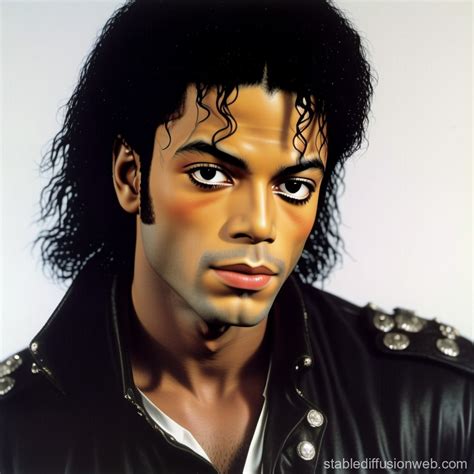 Realistic Michael Jackson Image Stable Diffusion Online