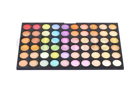 Make Up Palette Kit Isolated Stock Image Colourbox