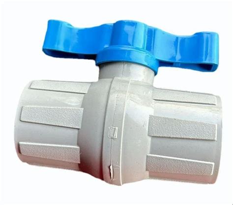 White Pvc Ball Valve Valve Size 05 Inches At Rs 20piece In Jaipur Id 2853257397497