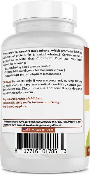 Best Naturals Chromium Picolinate 1000 Mcg 240 Tablets Kate Minimalist