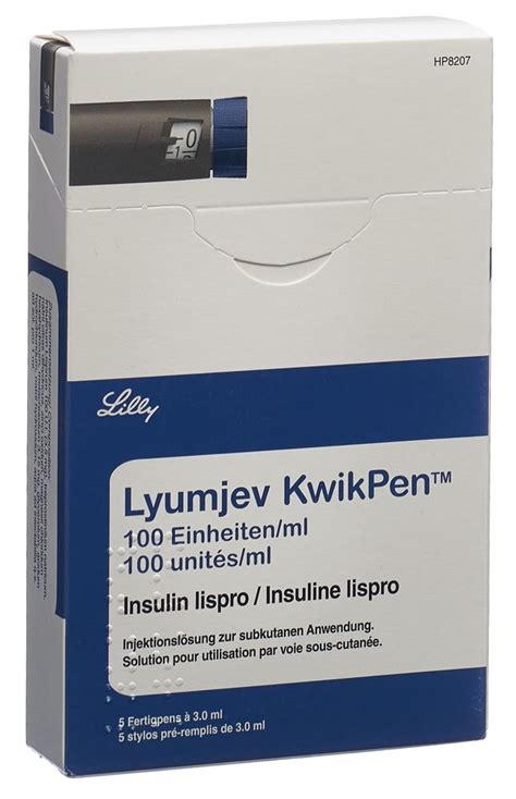 Lyumjev Kwikpen Insulin Inj Lös 100 Ieml Fertpen 3 Ml Online Bestellen