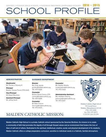 Malden Catholic school profile 2014 by Malden Catholic High School - Issuu