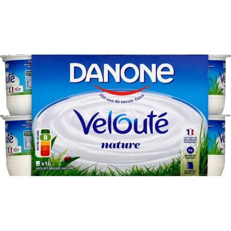 Danone Velouté Yaourt Brassé Velouté Nature Monoprixfr