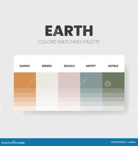 Earth Color Palette Or Color Schemes Are Trends Combinations And