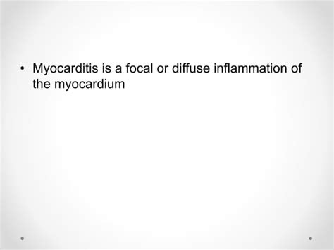 Myocarditis Ppt