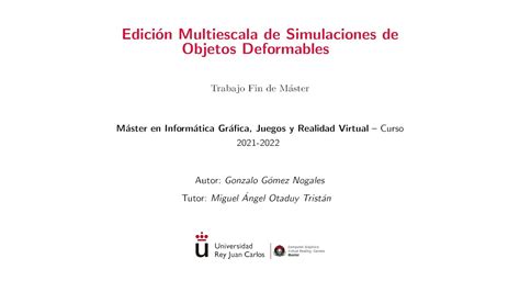 Resultados Del Simulador De Objetos Deformables TFM YouTube