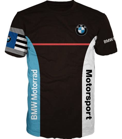 Bmw Motorrad Motorsport Racing T Shirt Dual Tone Casual Sports Tee Etsy