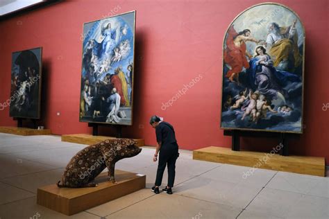 Visitantes Hacen Un Recorrido En Los Museos Reales De Bellas Artes De B