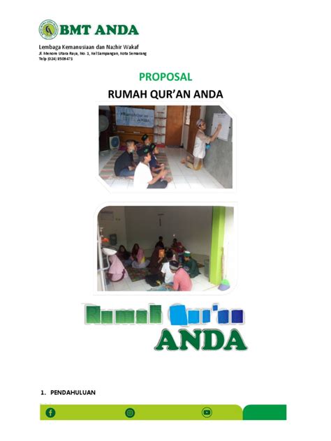 Contoh Proposal Rumah Quran Anda Pdf