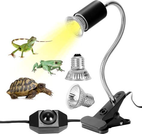 Lunekuck Kit Lampe Chauffante Reptiles Chauffante Avec Ampoule Uva