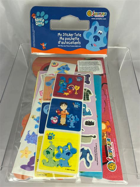 Sandylion 2003 Blues Clues Nickelodeon Sticker Book Album Tote Wover