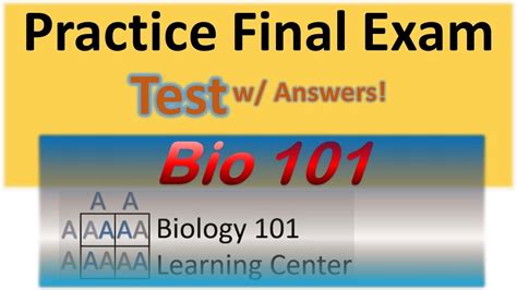 Biology Final Exam Questions And Answers General Biology I