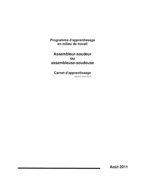 Pdf Assembleur Soudeur Ou Assembleuse Soudeusecomiteperform Ca Img