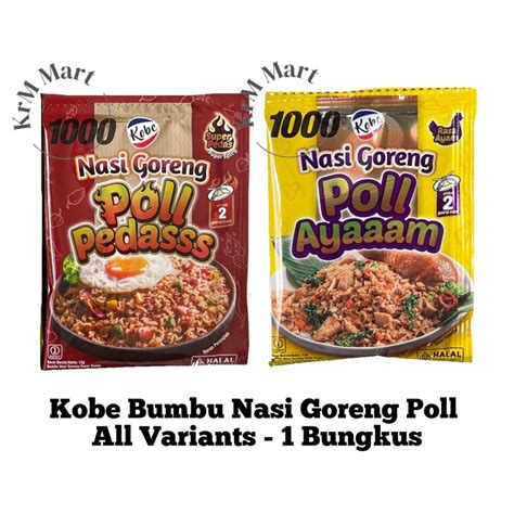 Jual Kobe Bumbu Nasi Goreng Poll All Varian 1 Bungkus Pc Pcs Pedas Pol