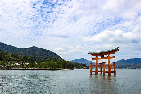 The Floating Torii Gate Of Itsukushima Shrine Religious Religion