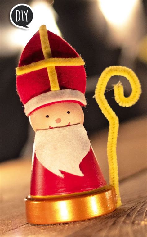 Diy Saint Nicolas Avec Des Petits Pots En Terre Cuite Bricolage De