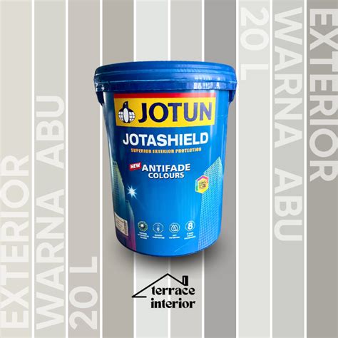 Jual Cat Tembok Jotashield Antifade Colours Exterior Jotun Warna Abu