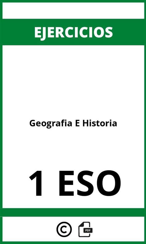 Ejercicios Geografia E Historia 1 ESO PDF