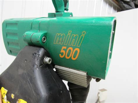 JD NEUHAUS Mini 500 1100 Lb. Air Hoist 85PSI 9'6" Lift 5'6" Control ...