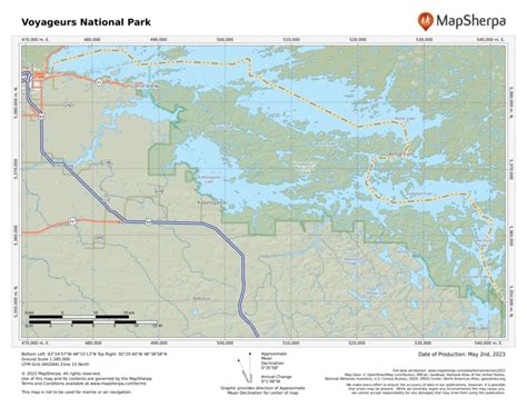 Voyageurs National Park Map Location Trails And More