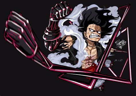 Gear Fourth Monkey D Luffy Hd Wallpaper One Piece Action By