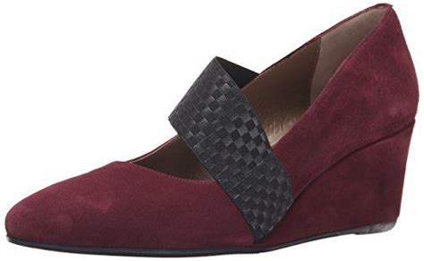 Anyi Lu Women S Katia Wedge Pump Bordeaux Suede Eu B Us