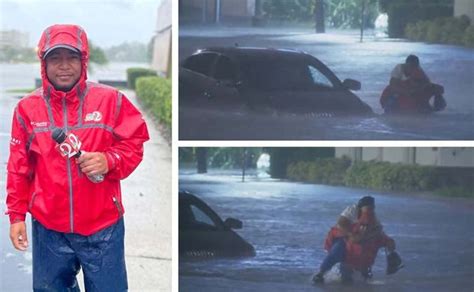 Reportero Salva A Mujer Atrapada En Las Inundaciones Provocadas Por El