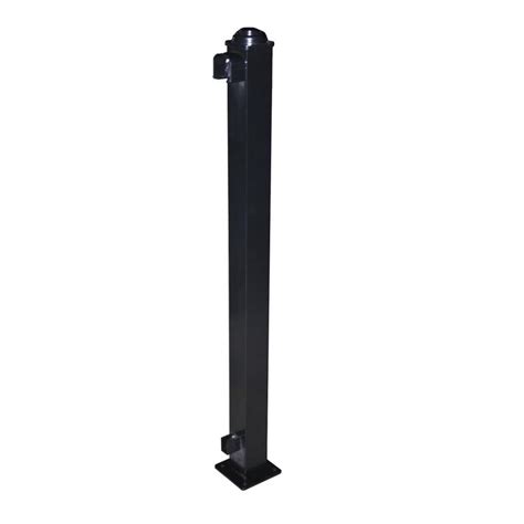 Classic (Actual: 2.75-in x 2.75-in x 3.67-ft) Railing Black Aluminum Deck Post at Lowes.com