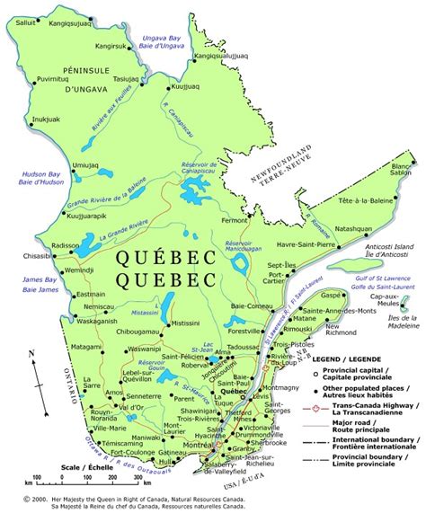 Quebec Political Map