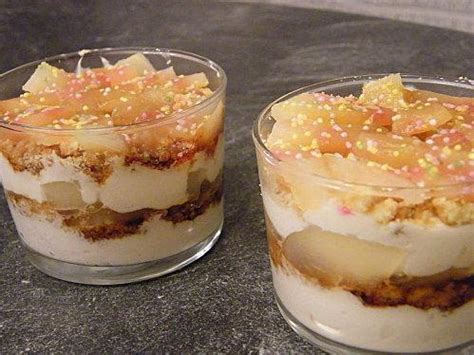 Verrines de poires au mascarpone et au caramel À Voir