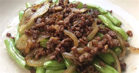 Resep Buncis Tumis Daging Sapi Giling Oleh Dewi Septi Cookpad