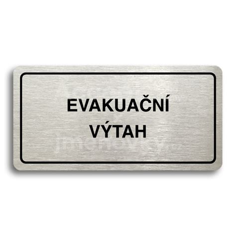 Piktogram Evakua N V Tah X Mm Jmenovky Cz E Shop