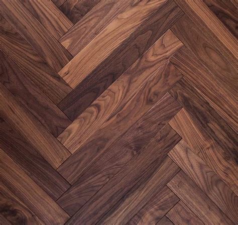 The Beauty Of Black American Walnut In Herringbone Parquet